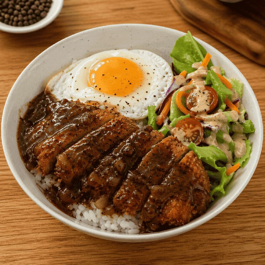 Foto Katsu Rice Bowl Blackpepper Rice Bowl Boss