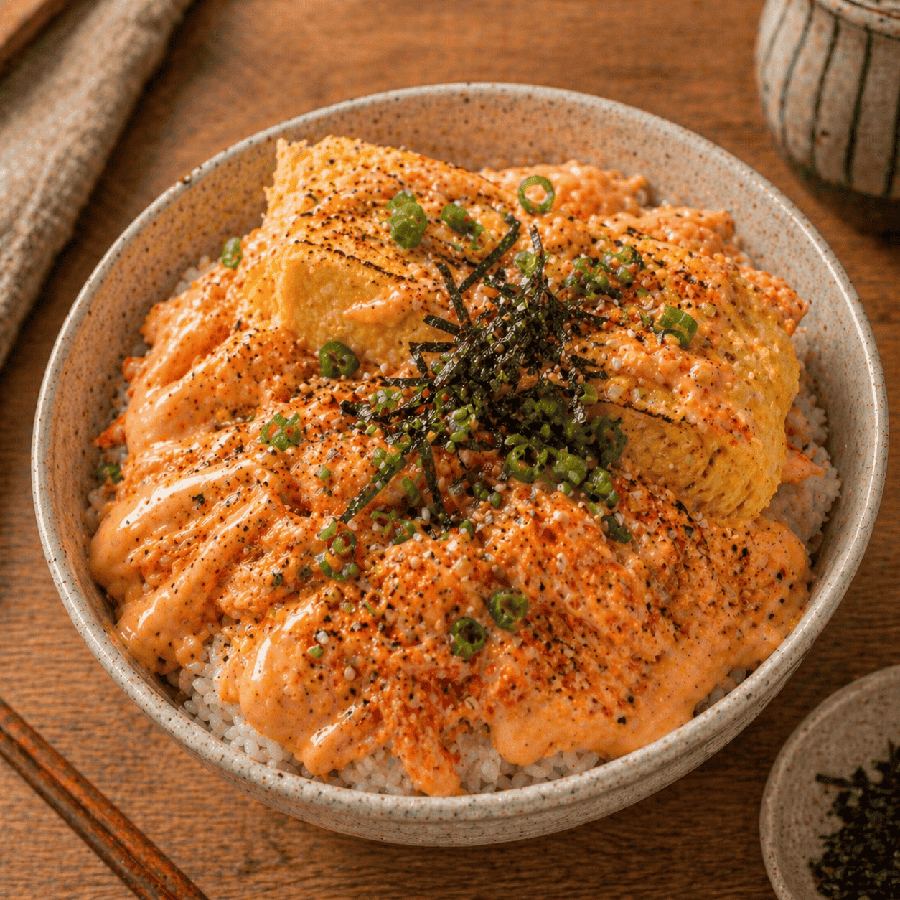 Foto Mentai Rice Tamago Kani Rice Bowl Boss