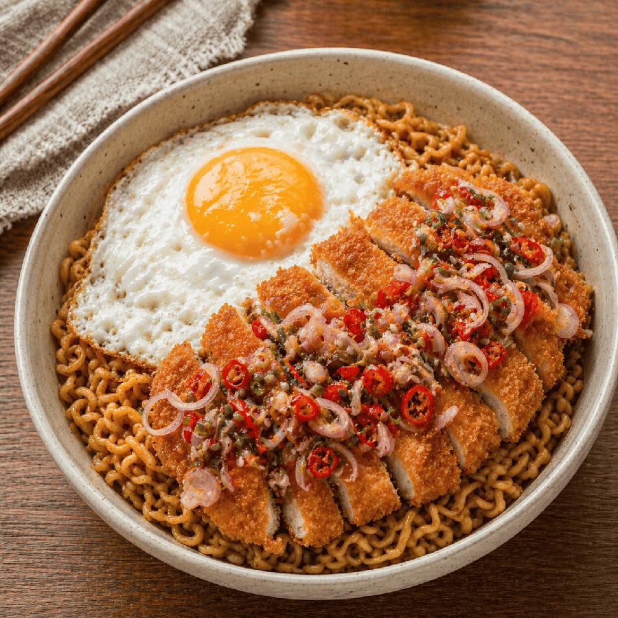 Foto Katsu Indomie Bowl Sambal Matah Rice Bowl Boss