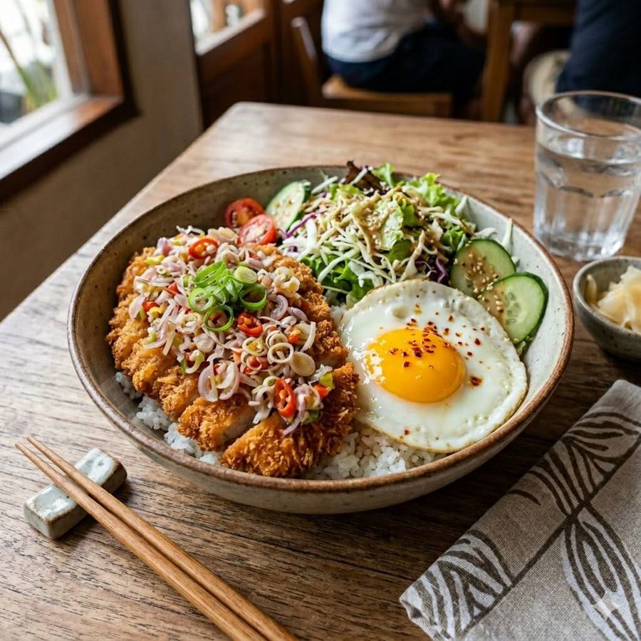 Foto Katsu Rice Bowl Sambal Matah Rice Bowl Boss