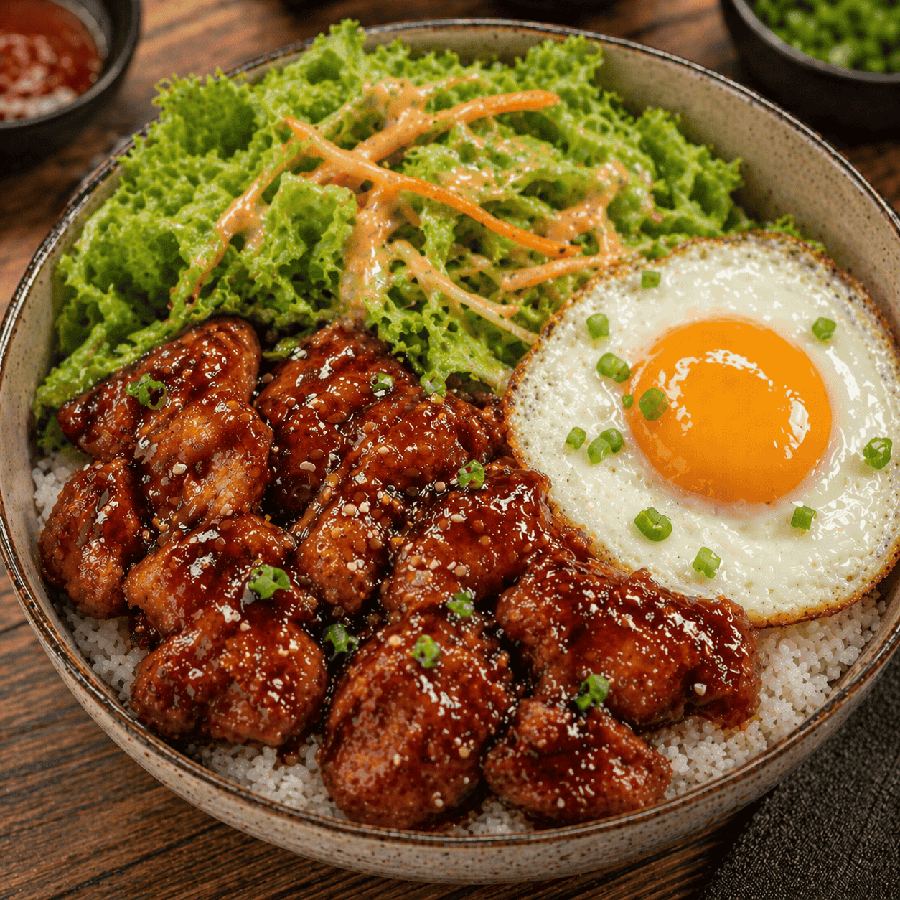 Foto Chicken Rice Bowl BBQ Rice Bowl Boss
