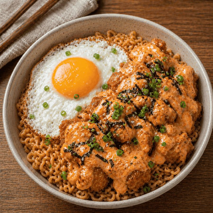 Foto Chicken Indomie Bowl Mentai Rice Bowl Boss