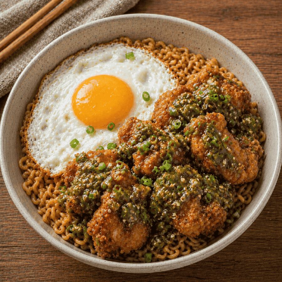 Foto Chicken Indomie Bowl Cabe Hijau Rice Bowl Boss