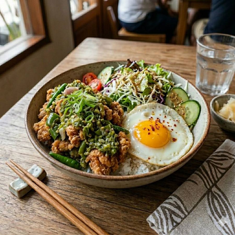 Foto Chicken Rice Bowl Cabe Hijau Rice Bowl Boss