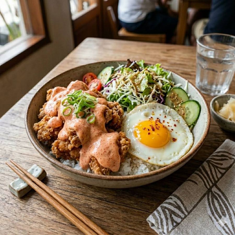 Foto Chicken Rice Bowl Mentai Rice Bowl Boss