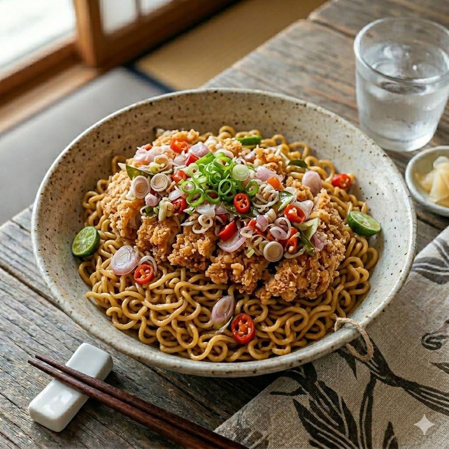 Foto Indomie Ayam Geprek Sambal Matah Rice Bowl Boss