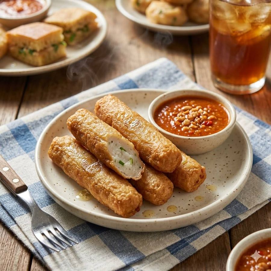 Foto Otak Otak Goreng 5pcs Rice Bowl Mantul