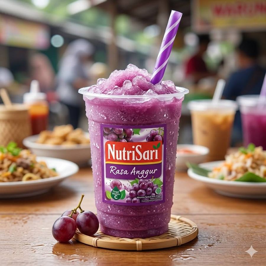Foto Ice Nutrisari Rasa Anggur Rice Bowl Mantul