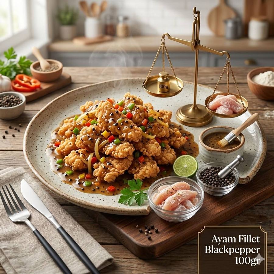 Foto Ayam Fillet Blackpepper 100gr Rice Bowl Mantul