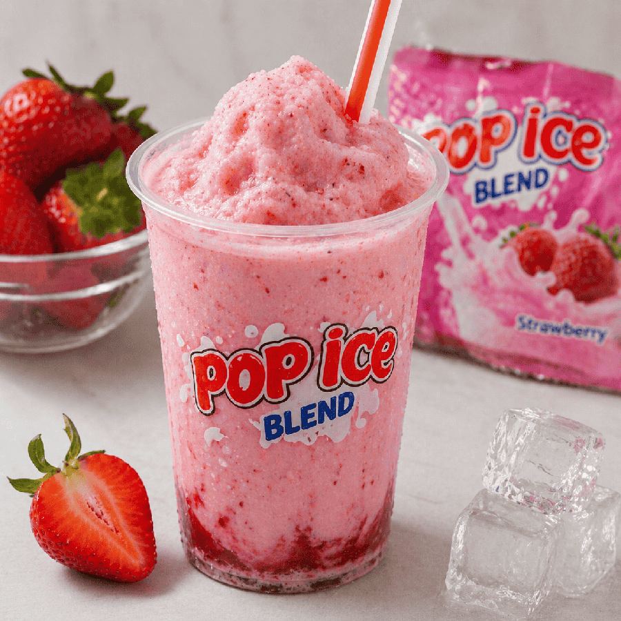 Foto Pop Ice Blend Strawberry Rice Bowl Mantul