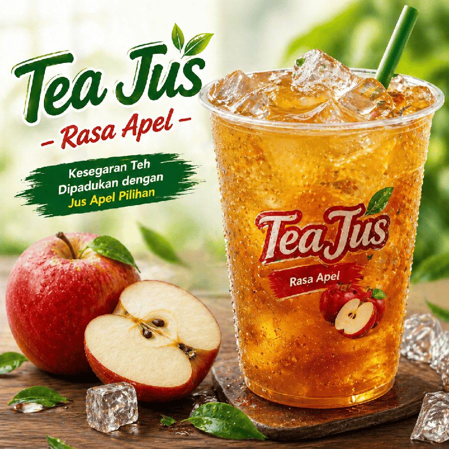 Foto Tea Jus Rasa Apel Rice Bowl Mantul