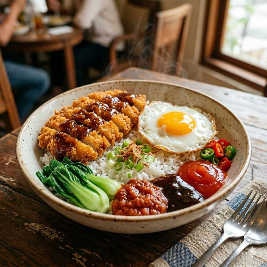 Foto Rice Bowl Ayam Fillet Saos Teriyaki Rice Bowl Mantul