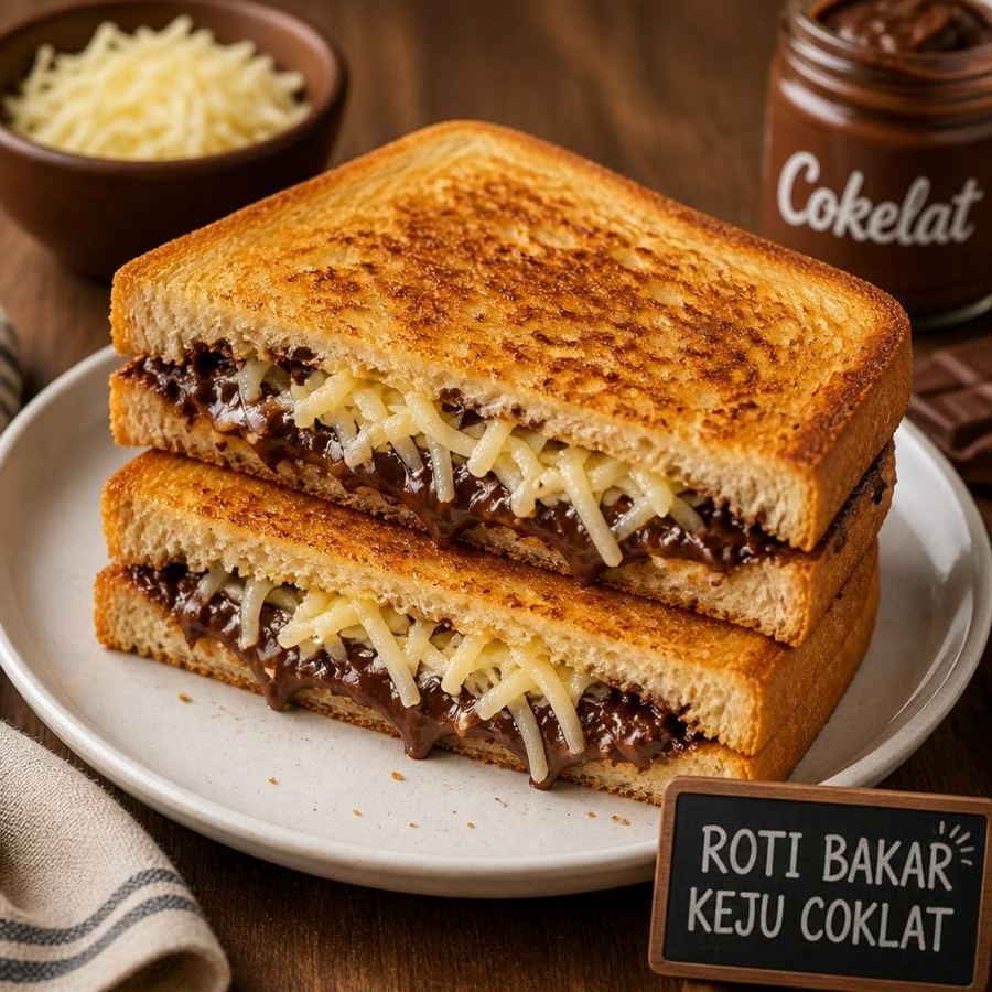 Foto Roti Bakar Keju Coklat di RM Bumi Aki