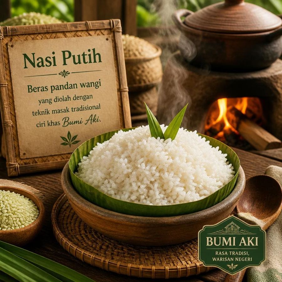 Foto Nasi Putih di RM Bumi Aki