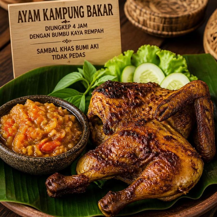 Foto Ayam Kampung Bakar di RM Bumi Aki