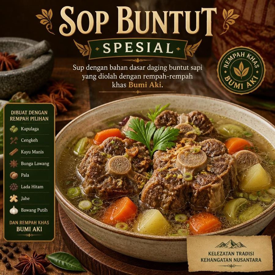 Foto Sop Buntut Spesial di RM Bumi Aki