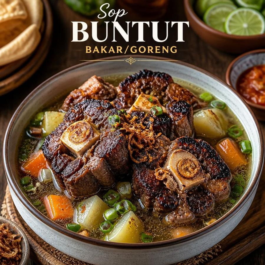 Foto Sop Buntut Bakar Goreng di RM Bumi Aki