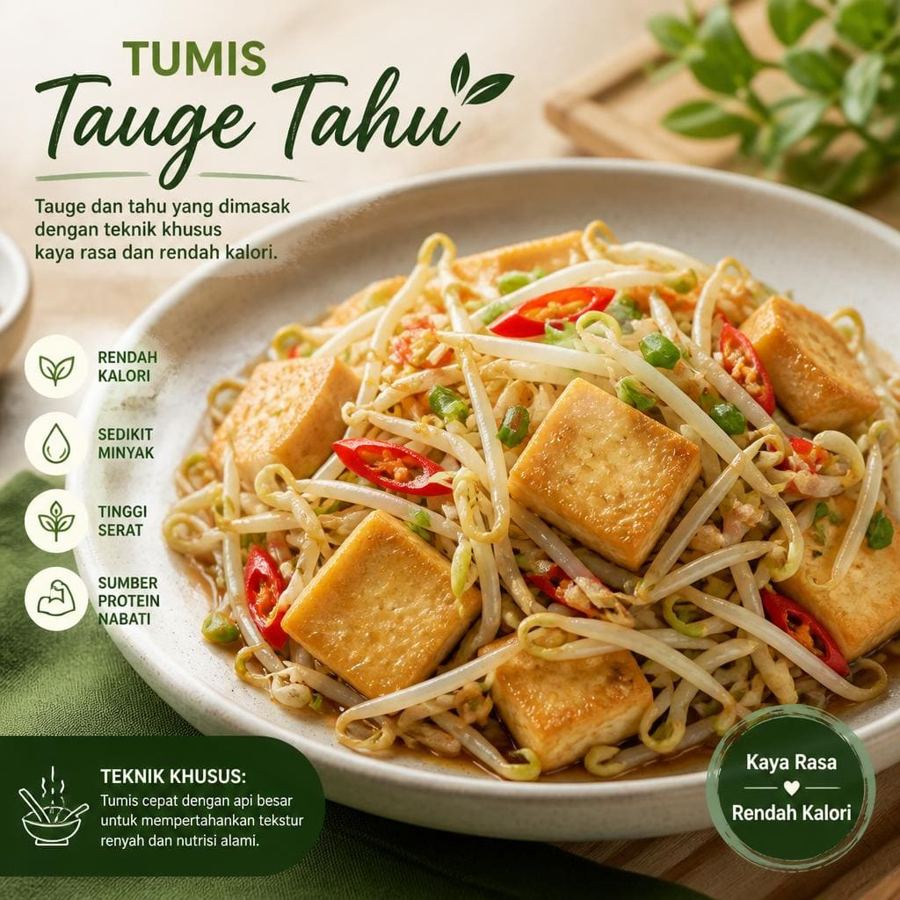Foto Tumis Tauge Tahu di RM Bumi Aki