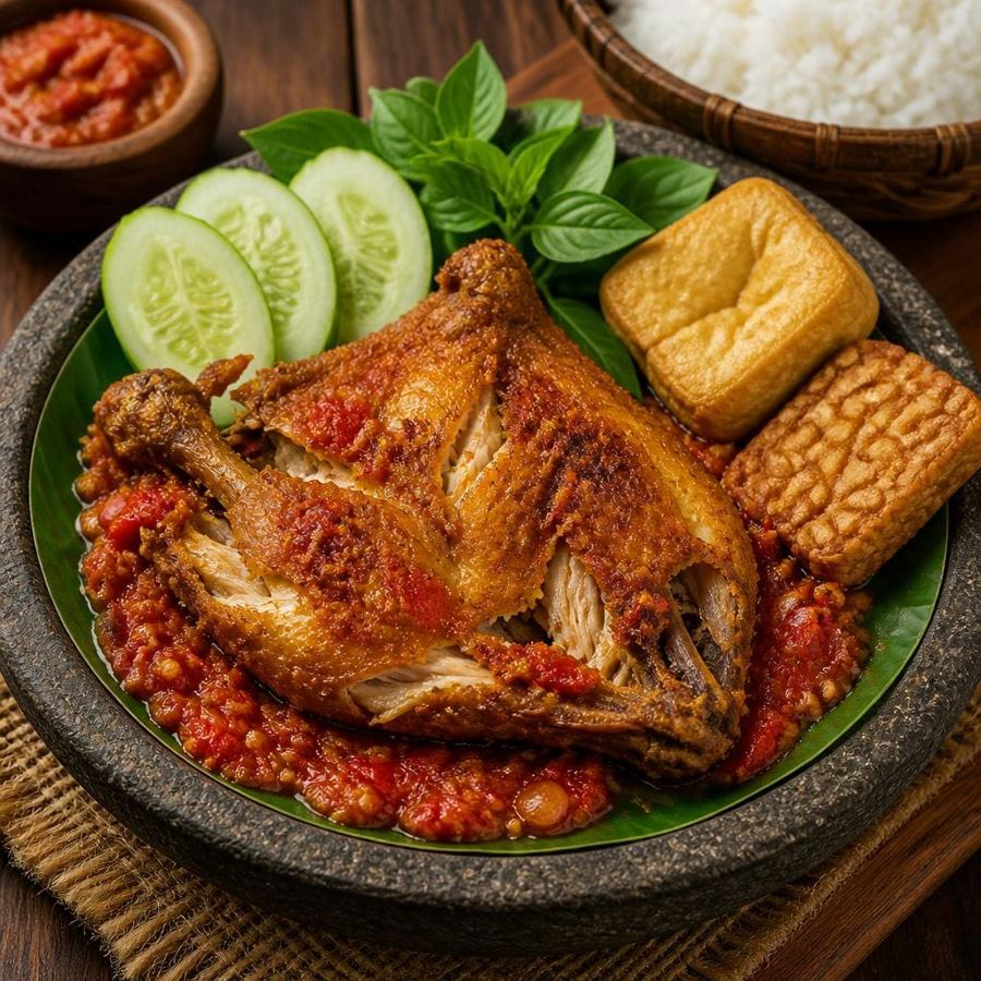 Foto Ayam Penyet di RM Bumi Aki