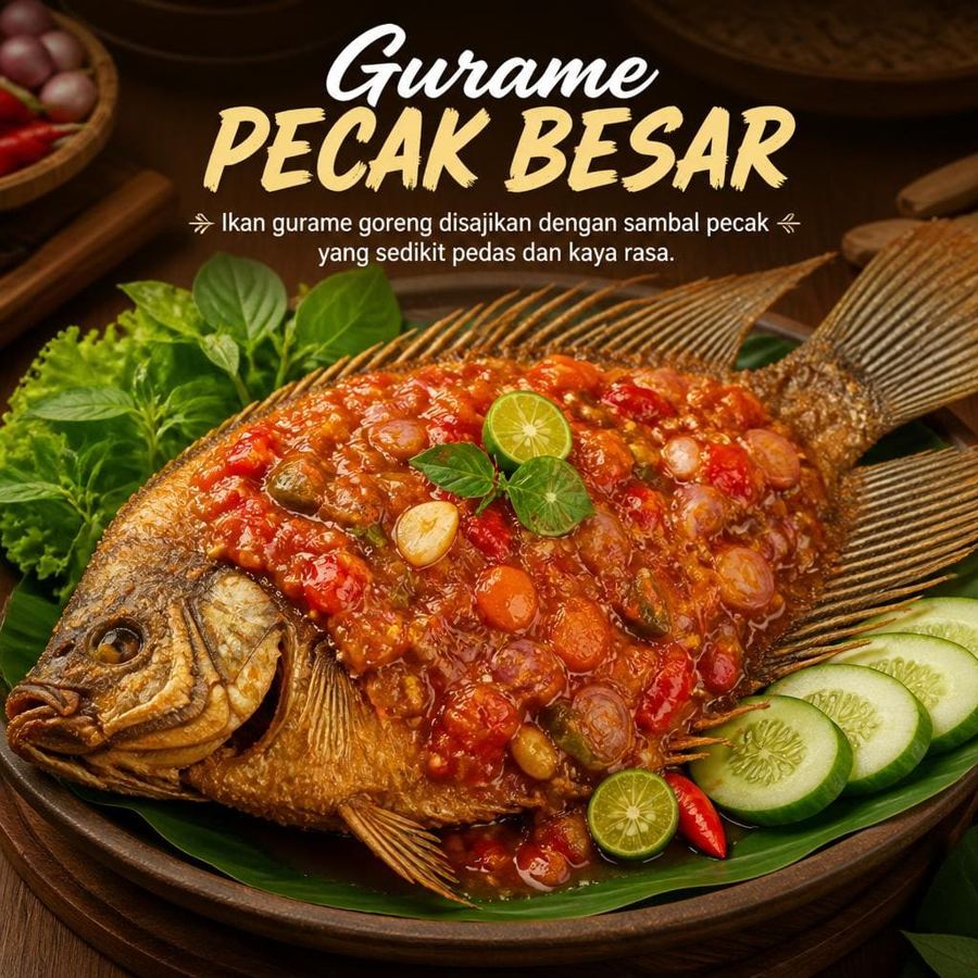 Foto Gurame Pecak Besar di RM Bumi Aki