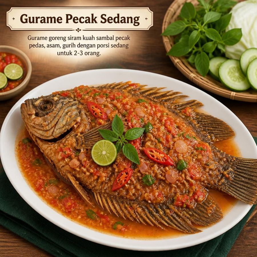 Foto Gurame Pecak Sedang di RM Bumi Aki