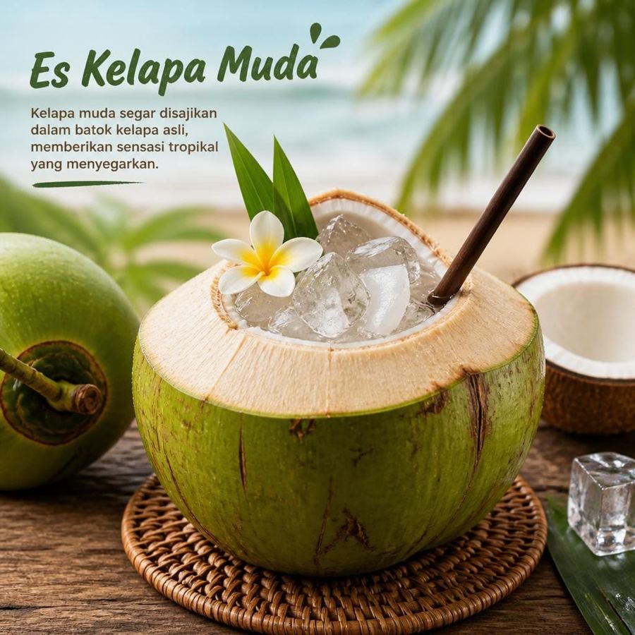 Foto Es Kelapa Muda di RM Bumi Aki