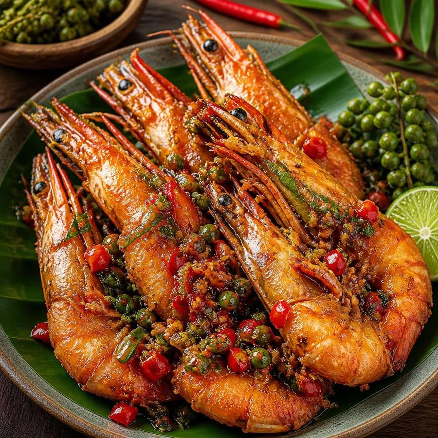 Foto Udang Sambal Andaliman di RM Bumi Aki