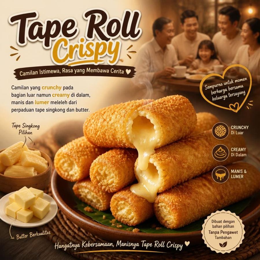 Foto Tape Roll Crispy di RM Bumi Aki