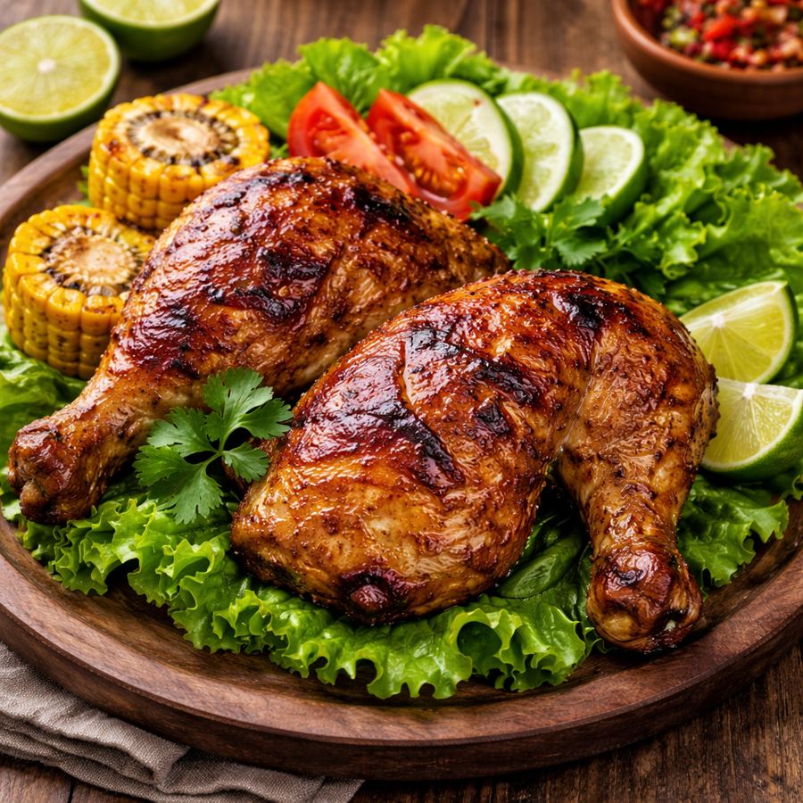 Foto Ayam Panggang Setengah