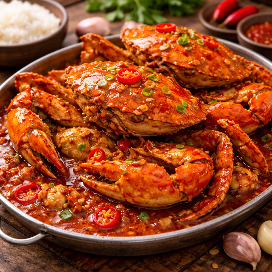Foto Kepiting Saos Cabe Jantan 5 Ons