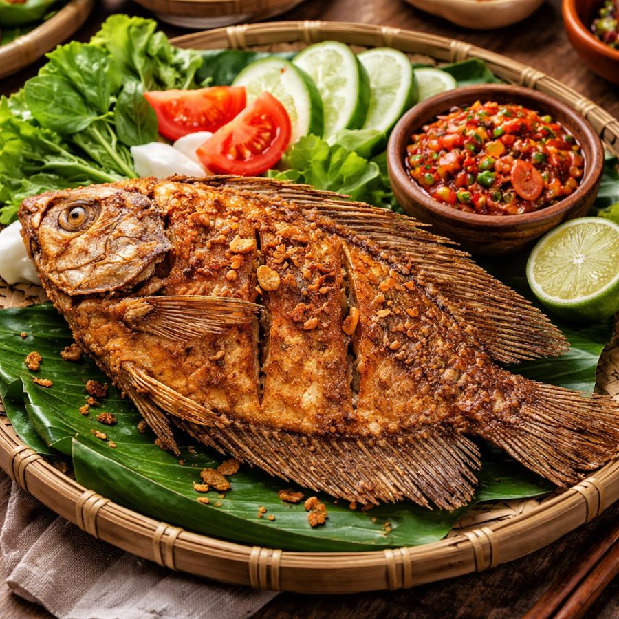 Foto Gurami Goreng 9 Ons