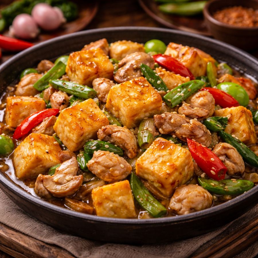 Foto Tahu Jepang Tumis Ayam