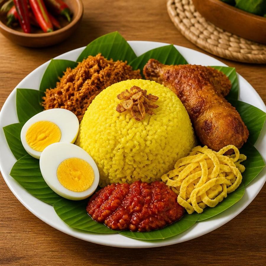 Foto Nasi Kuning dari Sate Khas Senayan