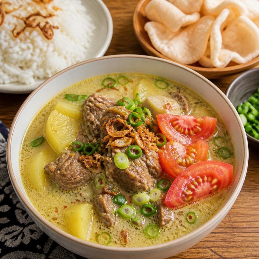 Foto Soto Betawi dari Sate Khas Senayan