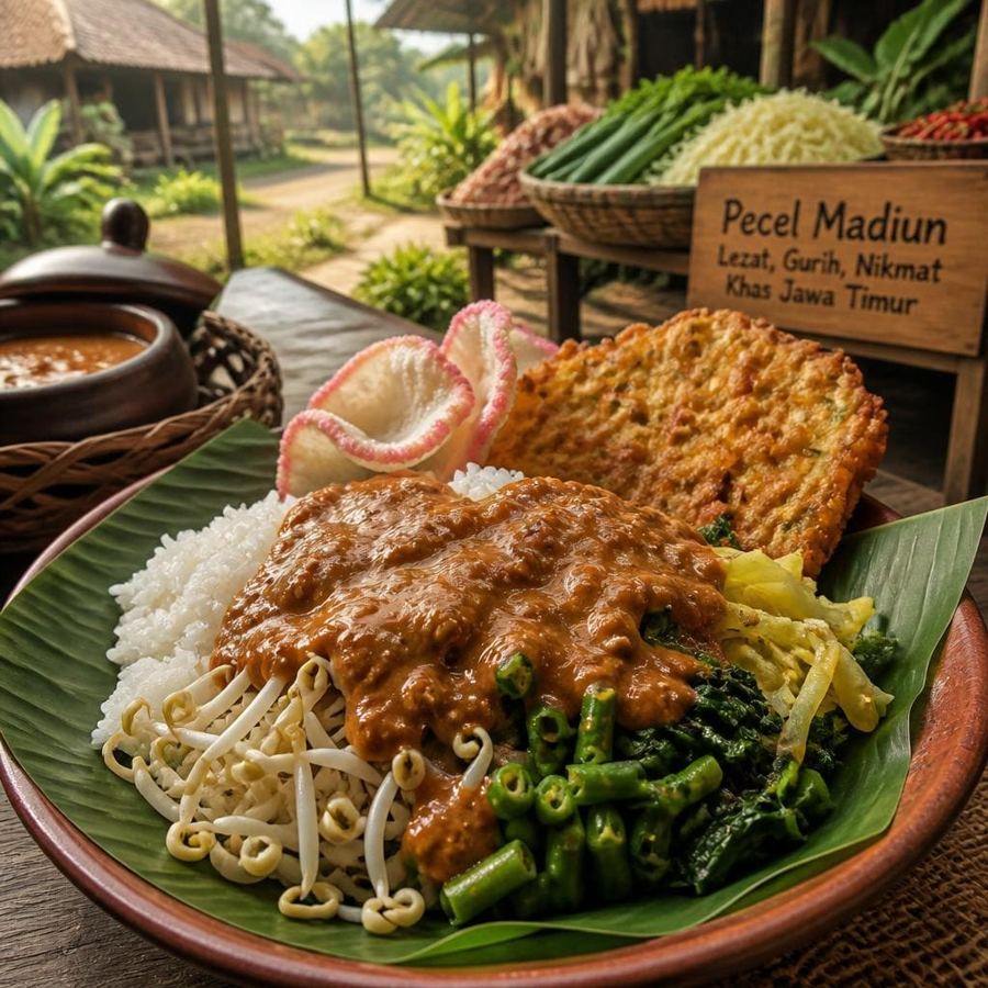 Foto Pecel Madiun dari Sate Khas Senayan