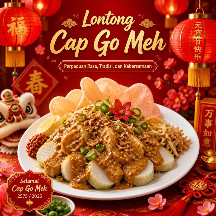 Foto Lontong Cap Go Meh dari Sate Khas Senayan