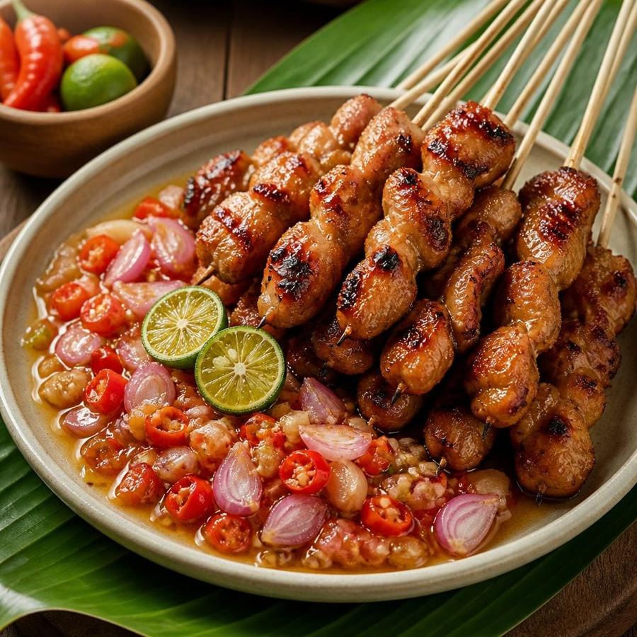 Foto Sate Ayam Bumbu Plecing dari Sate Khas Senayan