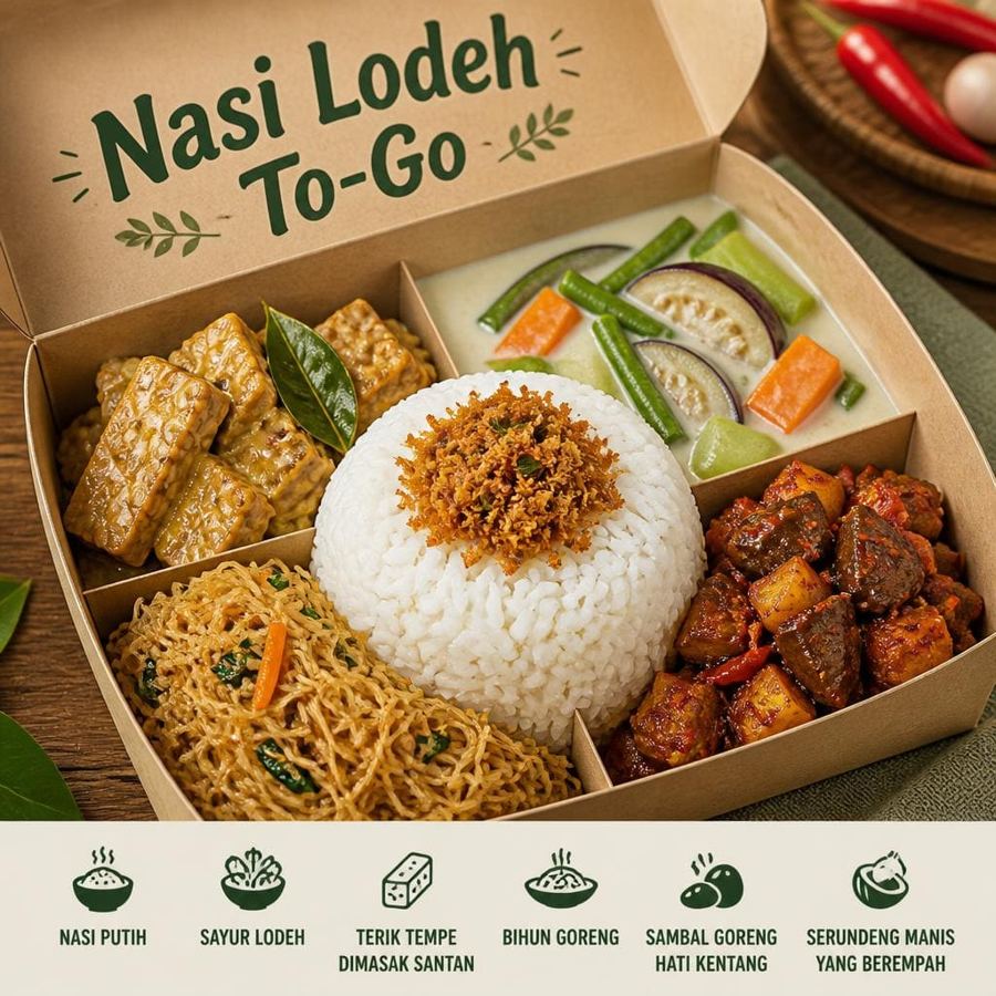 Foto Nasi Lodeh To-Go dari Sate Khas Senayan