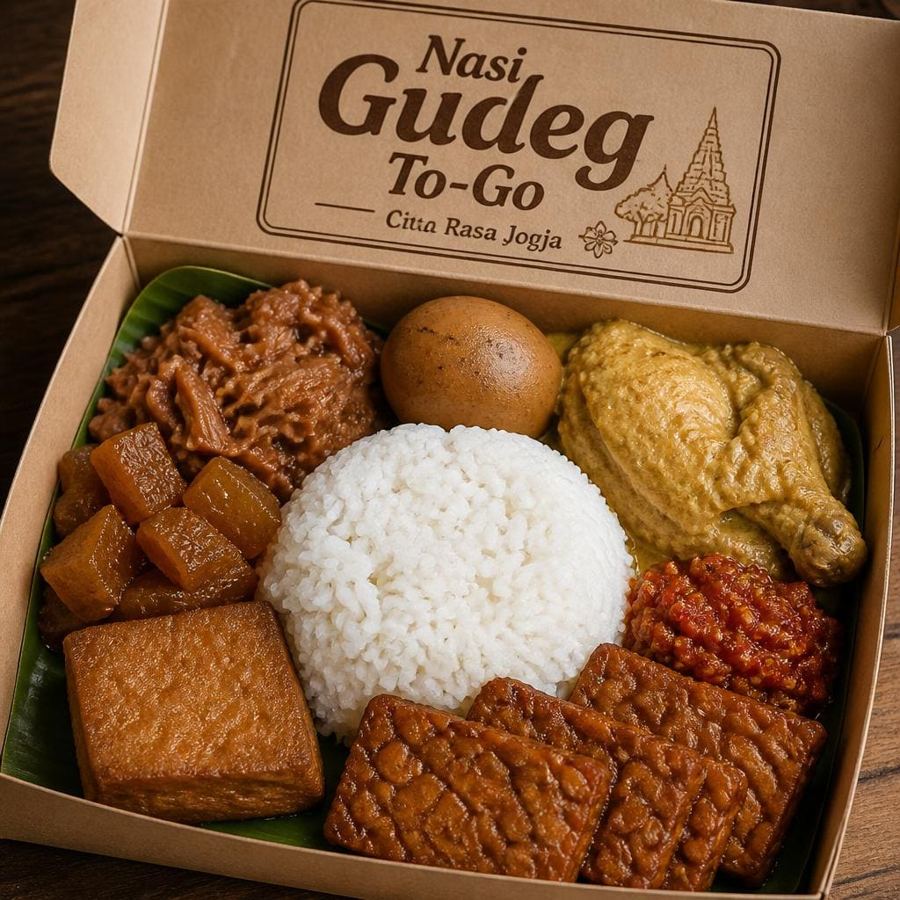Foto Nasi Gudeg To-Go dari Sate Khas Senayan