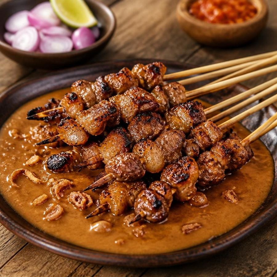 Foto Sate Urat dari Sate Khas Senayan