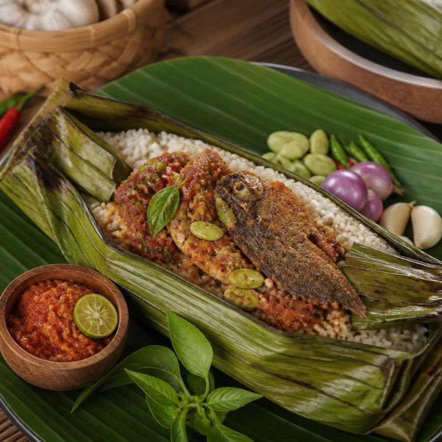 Foto Nasi Bakar Peda dari Sate Khas Senayan