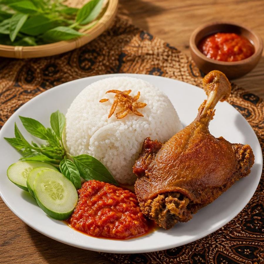 Foto Nasi Bebek Goreng dari Sate Khas Senayan