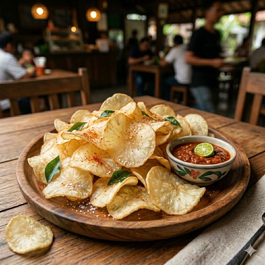 Foto Keripik singkong renyah gurih