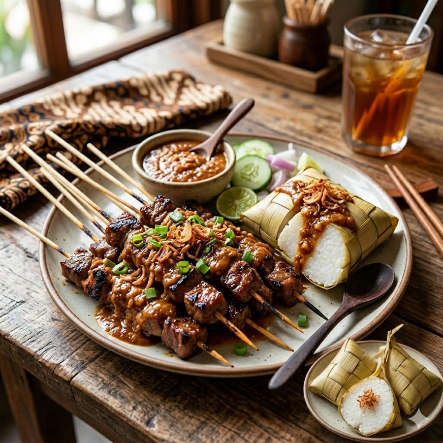 Foto Tambahan ketupat untuk sate padang
