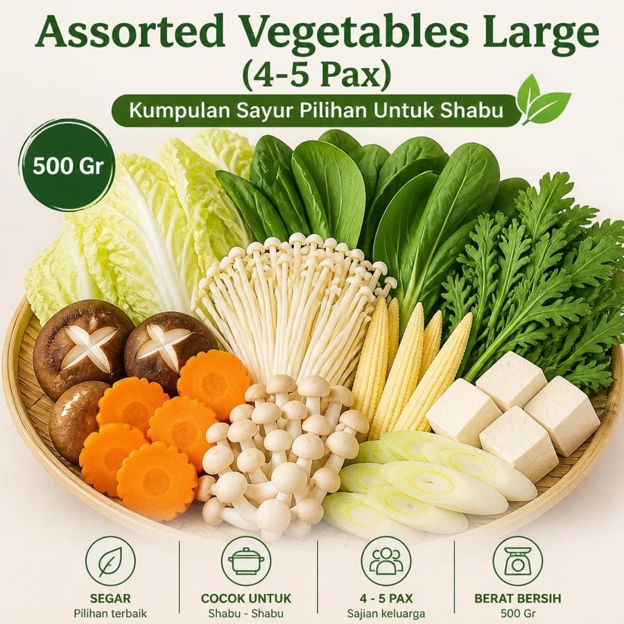 Foto Assorted Vegetables Large 4-5 Pax Shaburi
