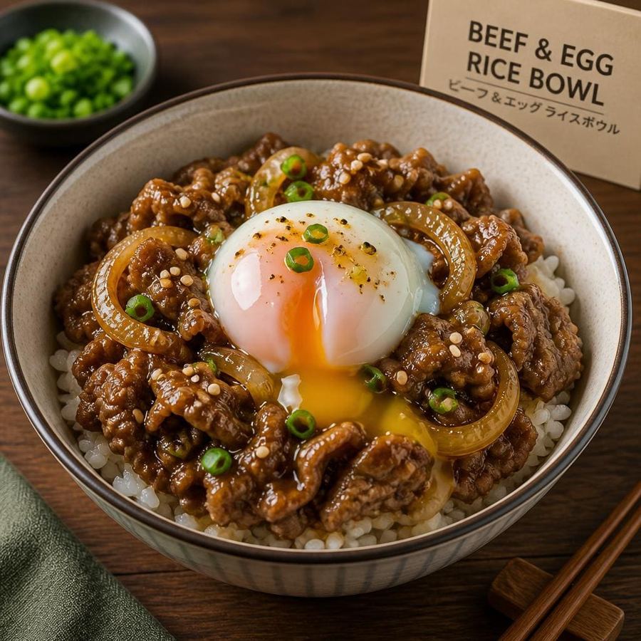 Foto Beef & Egg Rice Bowl Shaburi