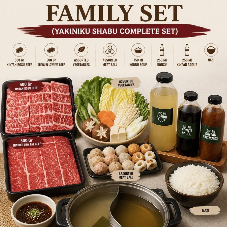 Foto Family Set Yakiniku Shabu Complete Set Shaburi