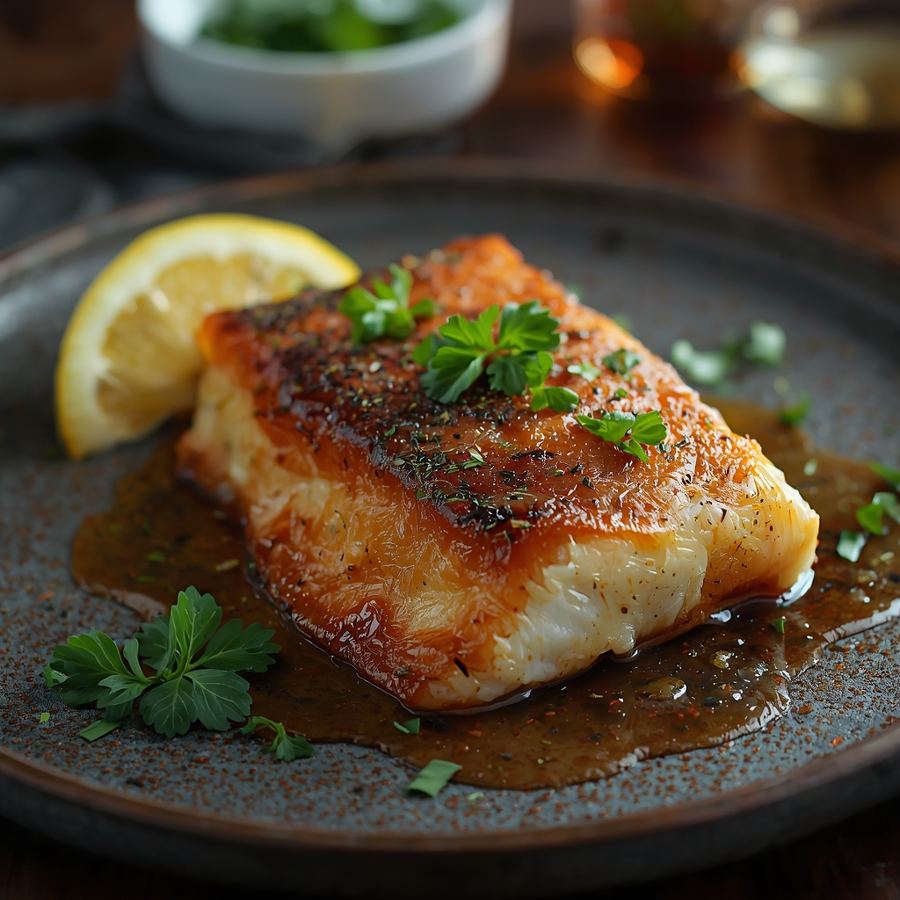 Foto Oven-Roasted Barramundi