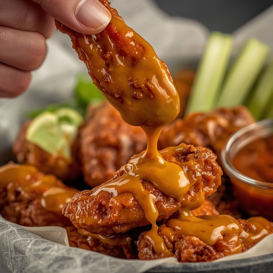 Foto Honey Mustard Chicken Wing