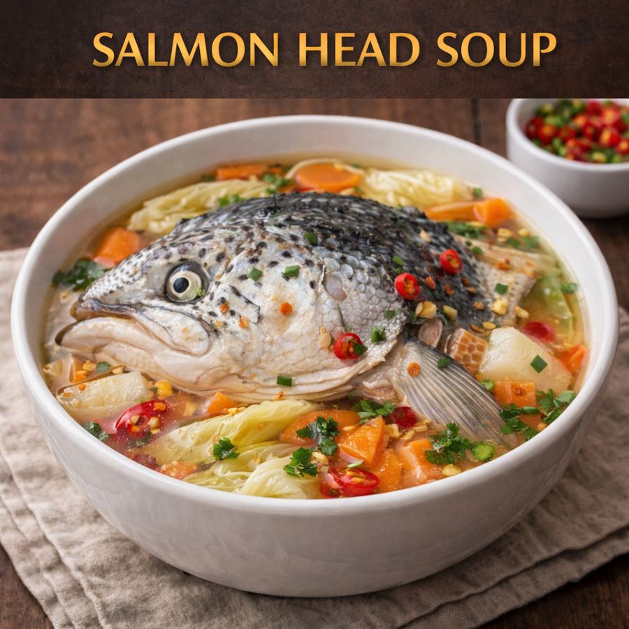 Foto Salmon Head Soup